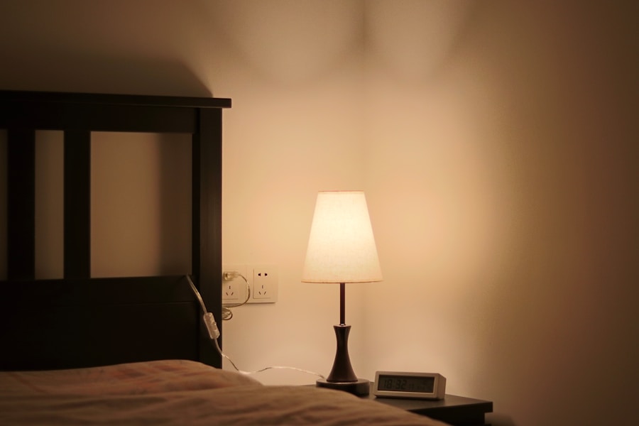 Photo "Terra table lamp Modern minimalist style bedroom"