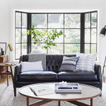 Enhance Your Living Room with a Black and White Metal Floor Lamp