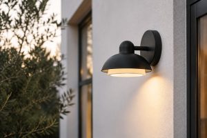 Scandinavian Outdoor Wall Light: Matte Finish Elegance